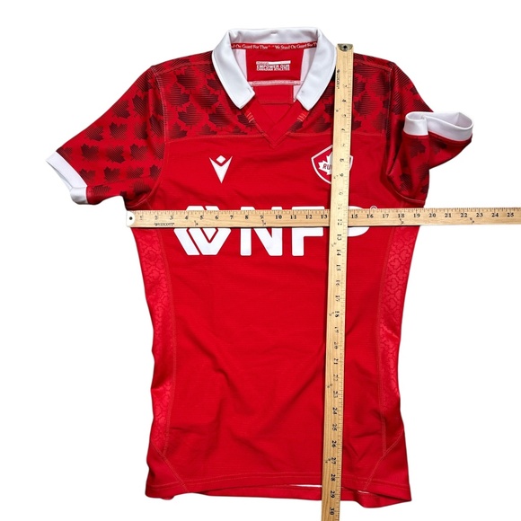 Macron Team Canada Womens Rugby WXV 2023 Red Jersey Womens Large - Picture 12 of 12